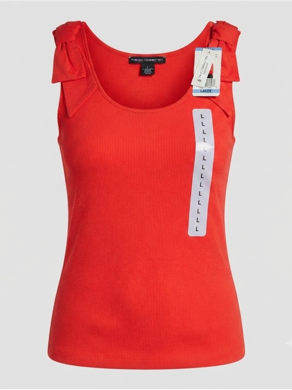 French Connection Bow Tank Top - High Risk Red large